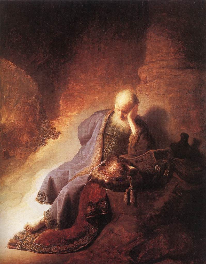 Jérémie pleurant la destruction de Jérusalem – Rembrandt